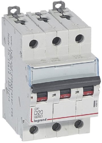 Выключатель автоматический Legrand DX3-E 6000 3п 20А D 10кА картинка